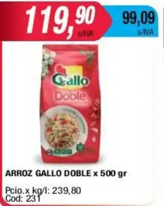 Maxiconsumo Gallo Arroz Doble x 500gr oferta