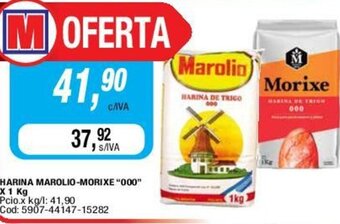 Maxiconsumo Harina Marolio-Morixe 000 x 1kg oferta