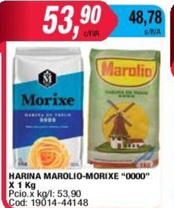 Maxiconsumo Harina Marolio-Morixe 000 x 1kg oferta