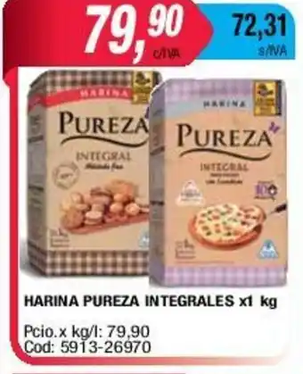 Maxiconsumo Harina Pureza Integrales x 1kg oferta