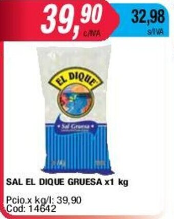 Maxiconsumo Sal El Dique Gruesa x 1kg oferta