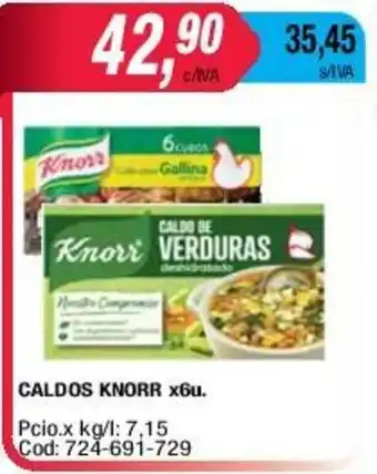 Maxiconsumo Knorr Caldos x 6u oferta
