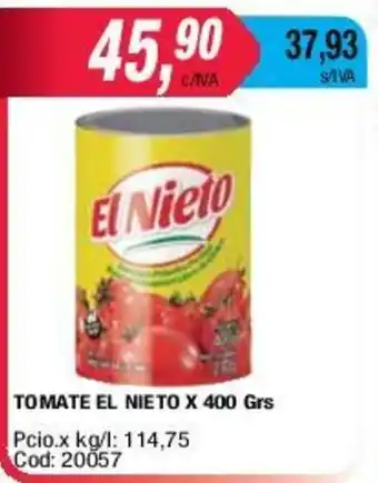Maxiconsumo El Nieto Tomate x 400grs oferta