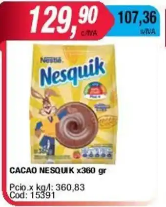 Maxiconsumo Nesquik Cacao x 360gr oferta