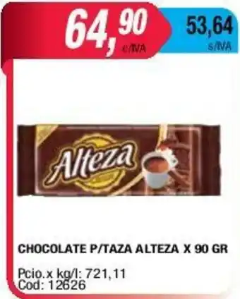 Maxiconsumo Alteza Chocolate P/Taza x 90gr oferta