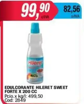 Maxiconsumo Hileret Edulcorante Sweet Forte x 200cc oferta