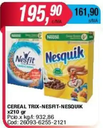 Maxiconsumo Nesquik Cereal Trix Nesat x 210gr oferta