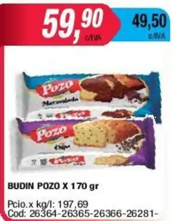 Maxiconsumo Budin Pozo x 170gr oferta