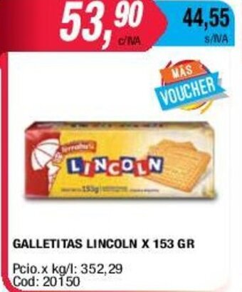 Maxiconsumo Galletitas Lincoln x 153gr oferta