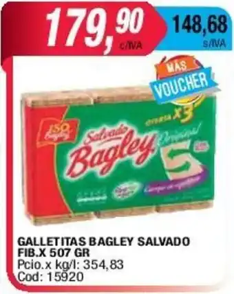 Maxiconsumo Galletitas Bagley Salvado Fib x 507gr oferta