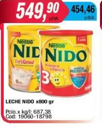 Maxiconsumo Leche Nido x 800gr oferta