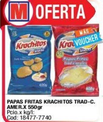 Maxiconsumo Papas Fritas Krachitos Trad- C Amer x 550gr oferta