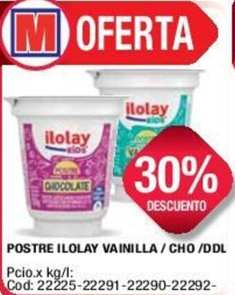 Maxiconsumo Postre Ilolay Vainilla/Cho/DDl oferta