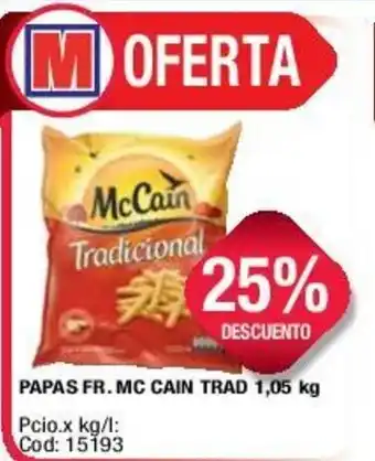 Maxiconsumo Papas Fr. Mc Cain Trad 1,05kg oferta