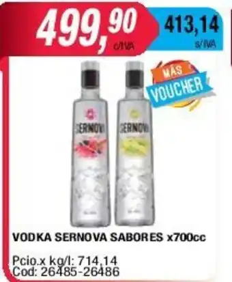 Maxiconsumo Vodka Sernova Sabores x 700cc oferta