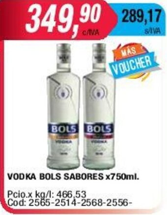 Maxiconsumo Vodka Bols Sabores x 750ml oferta