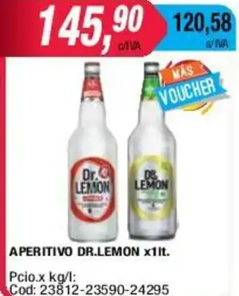 Maxiconsumo Dr.Lemon Aperitivo x 1lt oferta