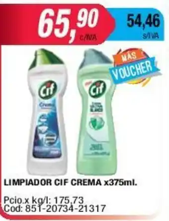 Maxiconsumo CIF Limpiador Crema x 375ml oferta