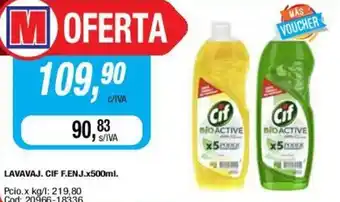 Maxiconsumo CIF Lavavaj Enj x 500ml oferta