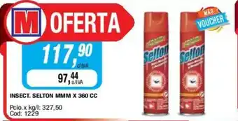 Maxiconsumo Selton Insect. MMM x 360cc oferta