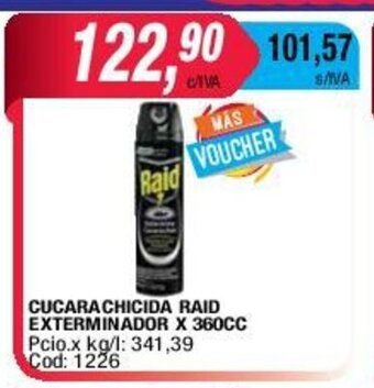 Maxiconsumo Raid Cucarachicida Exterminador x 360cc oferta