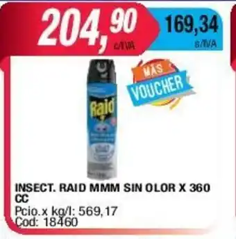 Maxiconsumo Raid Insect. MMM Sin Olor x 360cc oferta