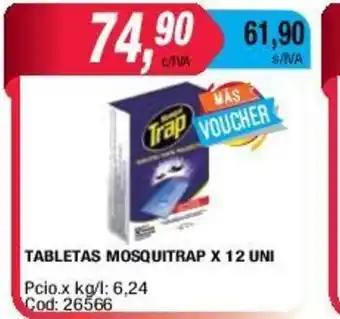 Maxiconsumo Mosquitrap Tabletas x 12uni oferta