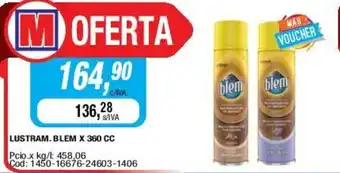 Maxiconsumo Blem Lustram. x 360cc oferta