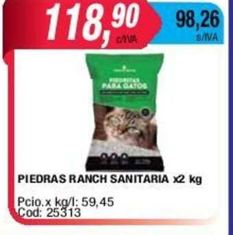 Maxiconsumo Piedras Ranch Sanitaria x 2kg oferta