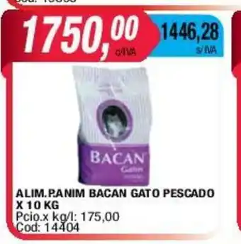 Maxiconsumo Bacan Alim. P.Anim Gato Pescado x10kg oferta