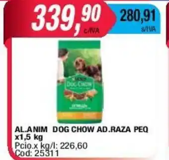 Dog Chow Al.Anim Ad.Raza Peq x 1,5kg