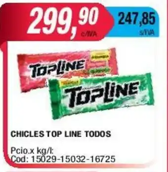Maxiconsumo Top Line Chicles Todos oferta
