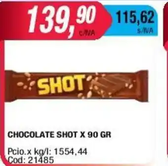 Maxiconsumo Shot Chocolate x 90gr oferta