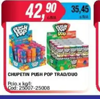 Maxiconsumo Push Pop Chupetin Trad./Duo oferta