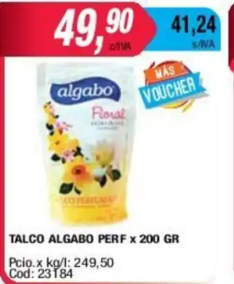 Maxiconsumo Algabo Talco Perf x 200gr oferta