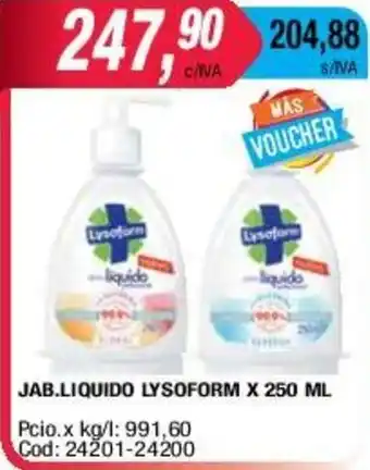 Maxiconsumo Lysoform Jab.Liquido x 250ml oferta