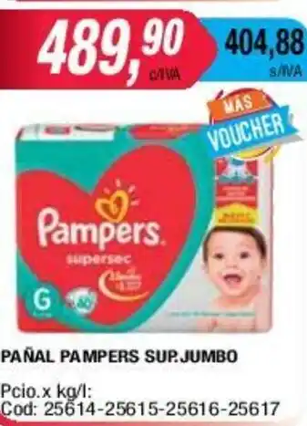 Maxiconsumo Pampers Pañal Sup.Jumbo oferta