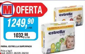 Maxiconsumo Estrella Superpack Pañal oferta