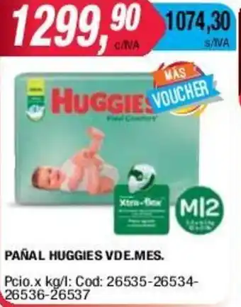 Maxiconsumo Huggies Pañal Vde. Mes oferta