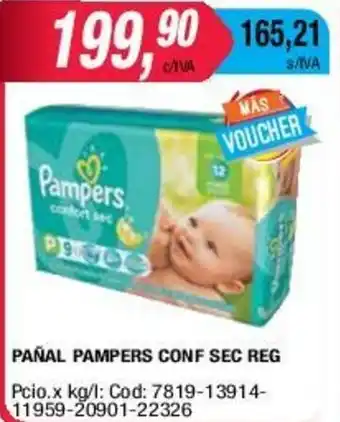 Maxiconsumo Pampers Pañal Conf Sec Reg oferta