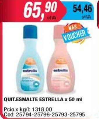 Maxiconsumo Quit. Esmalte Estrella x 50ml oferta