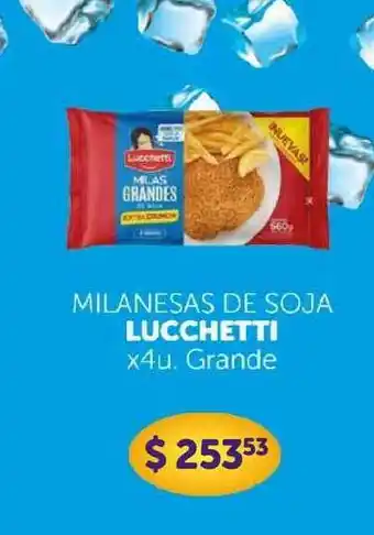 La Gallega Supermercados Milanesas De Soja Lucchetti x 4u oferta