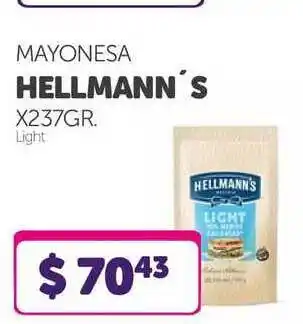 Mayonesa Hellmann's Light x 237 gr