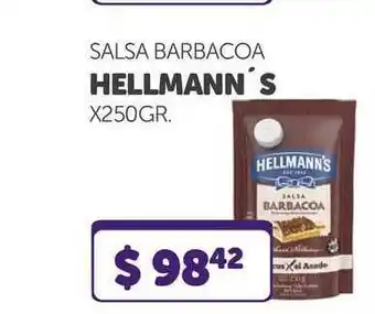 Salsa Barbacoa Hellmann's x 250 gr