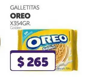 La Gallega Supermercados Galletitas Oreo Golden x 354 gr oferta