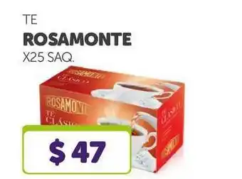 La Gallega Supermercados Te Rosamonte x 25 saq oferta