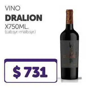 La Gallega Supermercados Vino Dralion x 750 ml oferta