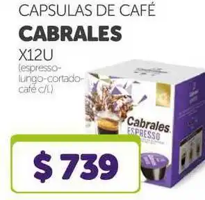 La Gallega Supermercados Capsulas De Café Cabrales X12 u oferta