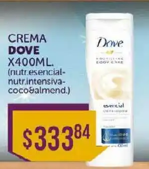 La Gallega Supermercados Crema Dove x 400 ml oferta