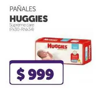 La Gallega Supermercados Pañales Huggies Supreme Care Px30-rnx34 oferta